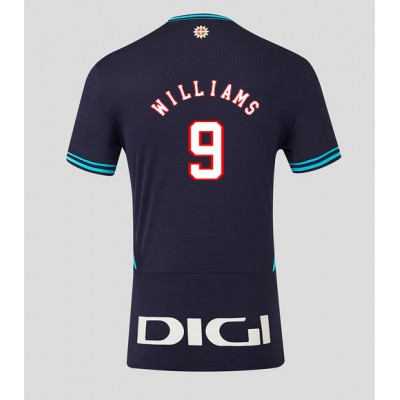 Moški Nogometni dresi Athletic Bilbao Inaki Williams #9 Gostujoči 2025-26 Kratek Rokav Moški Nogometni dresi Athletic Bilbao Inaki Williams #9 Gostujoči 2025-26 Kratek Rokav